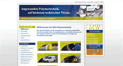 Desktop Screenshot of mw-polymertechnik.de