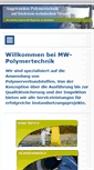 Mobile Screenshot of mw-polymertechnik.de