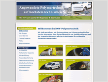 Tablet Screenshot of mw-polymertechnik.de